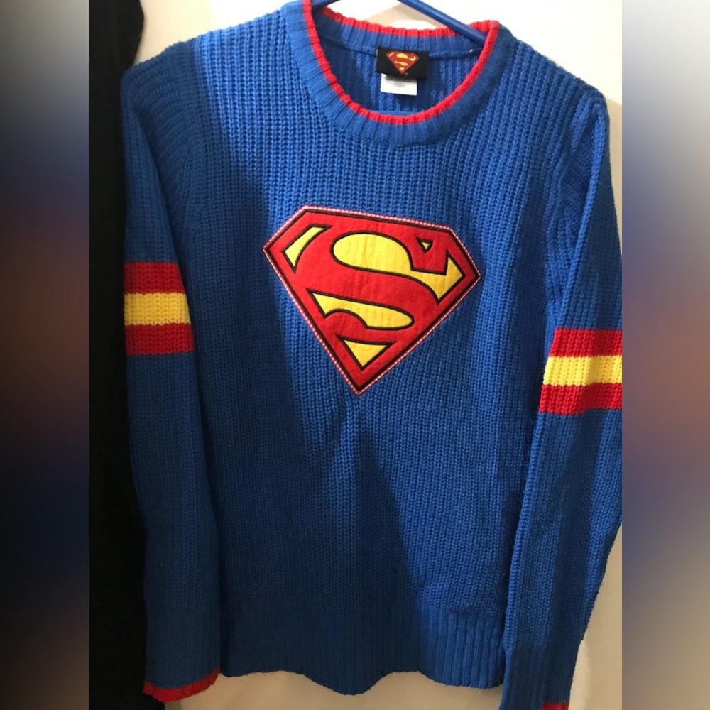 DC Comics VINTAGE Superman X-mas sweater -size M (10/12)
